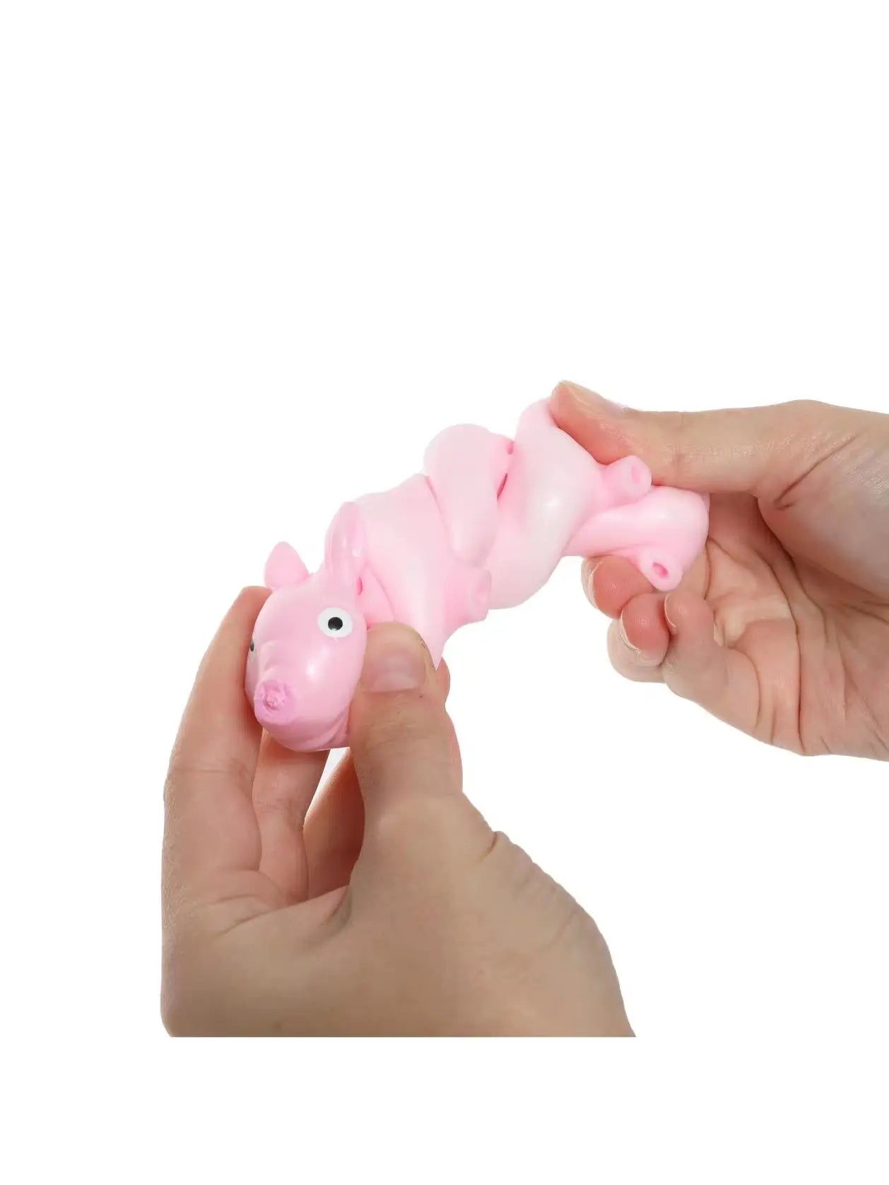 Pack of 3 Stretchy Pig Toy  Pink Squishy Toy Pig - Kids Squishy Fun Christmas Stocking Filler Childs Party Bag Fidget Games