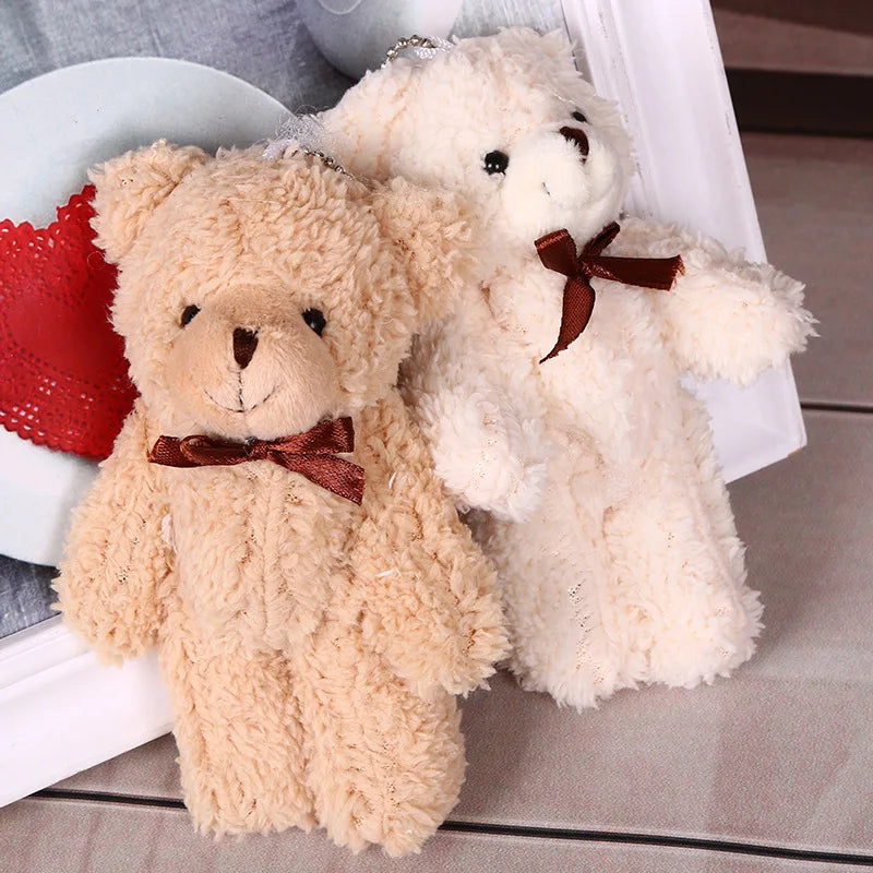 New Joint Teddy Bears Stuffed High Quality Plush Soft Brand New Mini 14CM Bear Plush Pendant Gifts Christmas Wedding Gift