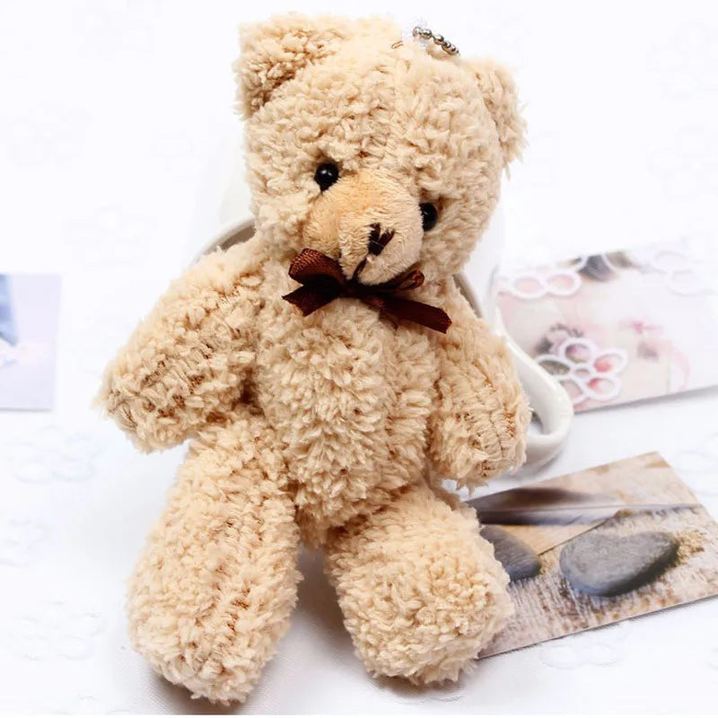 New Joint Teddy Bears Stuffed High Quality Plush Soft Brand New Mini 14CM Bear Plush Pendant Gifts Christmas Wedding Gift