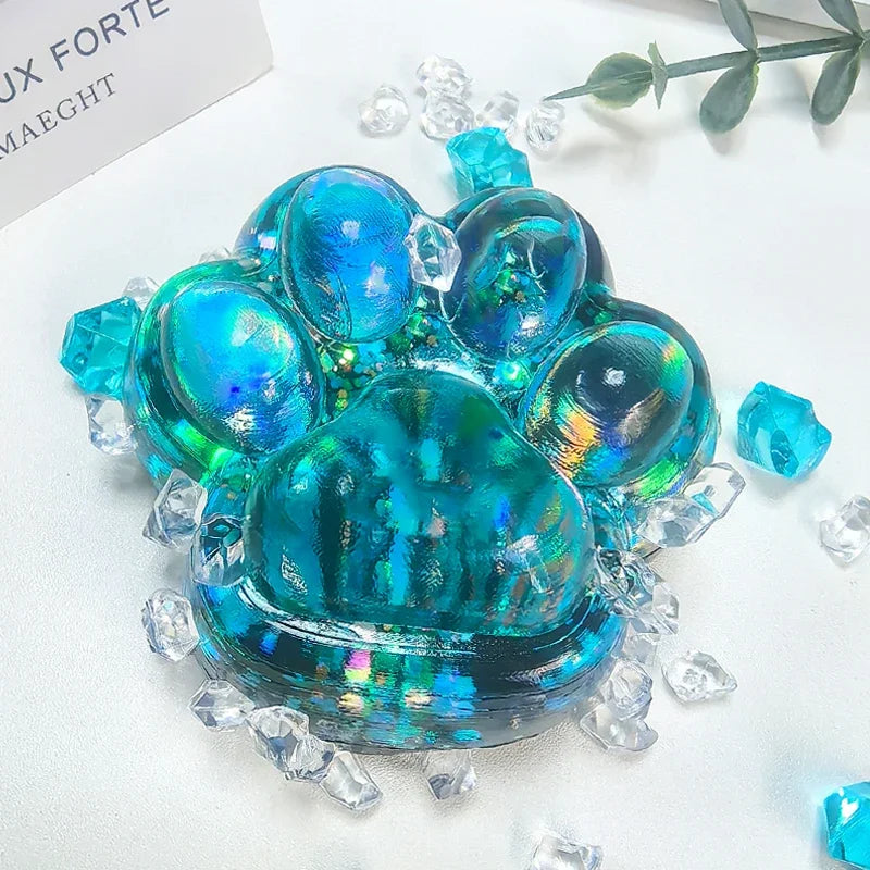 Squeeze Cat Paw Toys Cute Soft Abreact Relief Relax Toys Sticky Decompressing Pinching Cat Paw Stress Relief Squishy Toy Gift