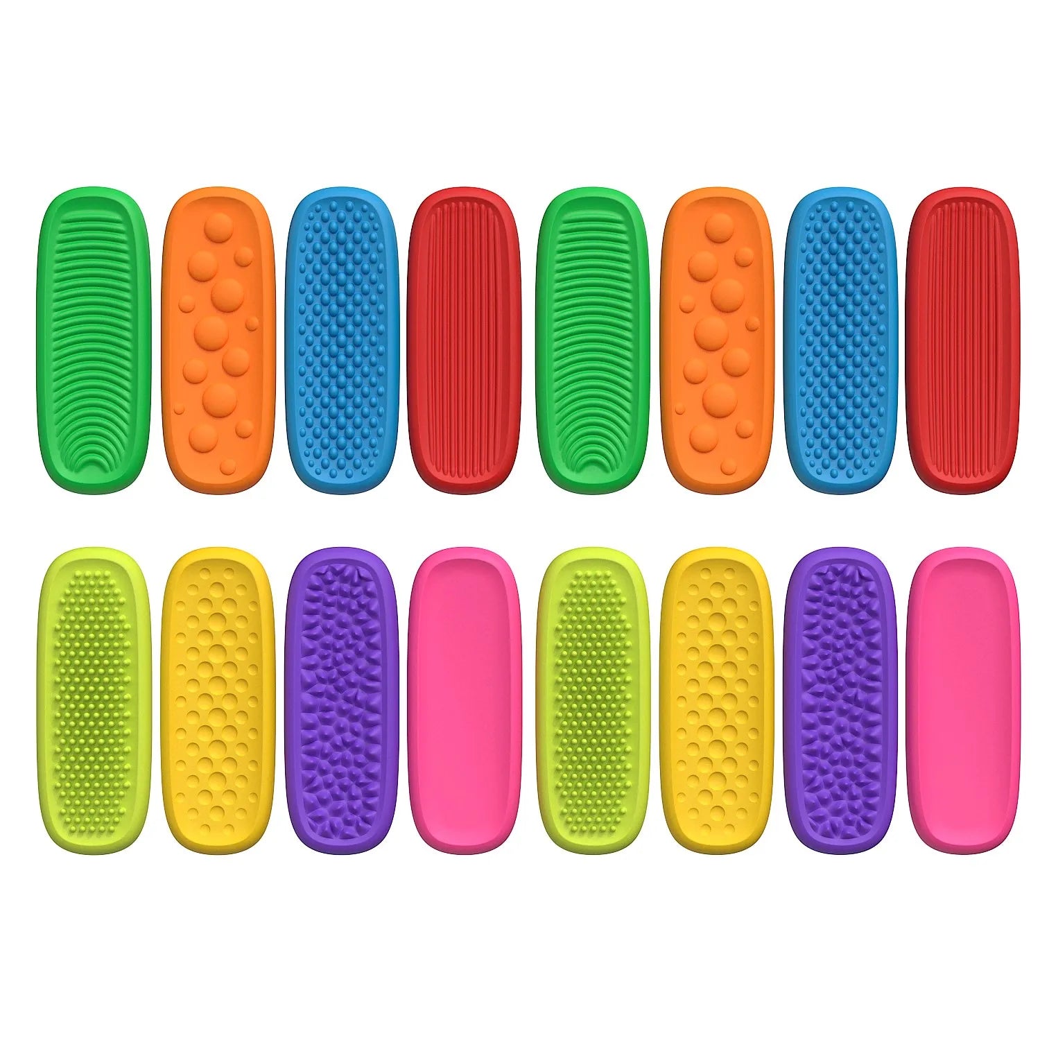 Silicone Sensory Relax Bars Fidget Toy Stress Relief Squeeze Toys Anxiety Calming Decompression Sensory Strip for Kids Adults