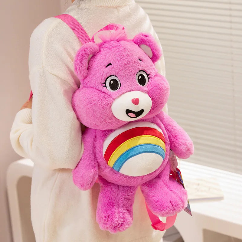 Care Bears Plush Knapsack Teddy Bears Stuffed Doll Kawaii Decor Backpack Cosplay Cosplay Props Lovely Bear Shopping Bags Gifts