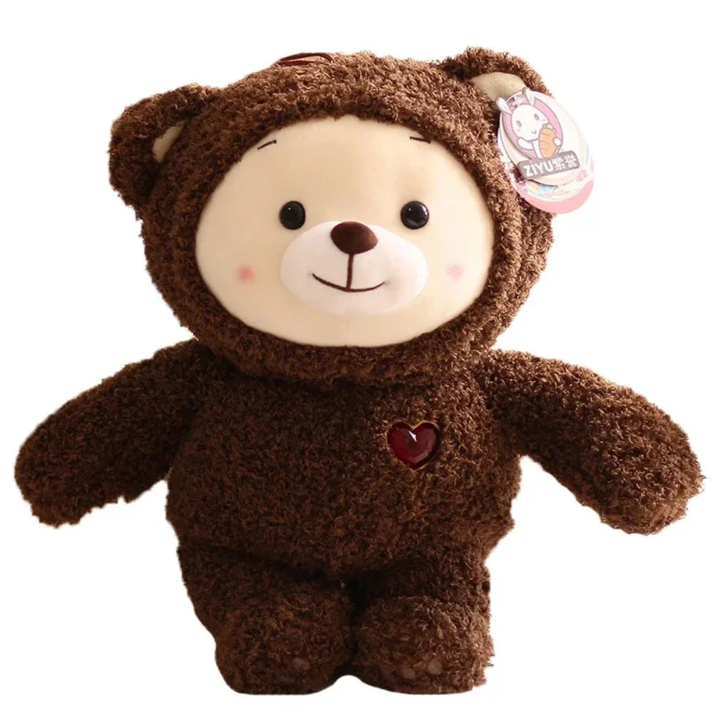 25/35cm Rainbow Ruby Teddy Bear Plush Toy Kawaii Stuffed Animal Bear Dolls Cute Ruby Bear Soft Toy for Children Birthday Gifts