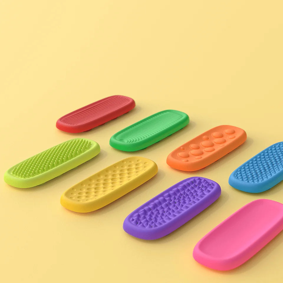 Silicone Sensory Relax Bars Fidget Toy Stress Relief Squeeze Toys Anxiety Calming Decompression Sensory Strip for Kids Adults