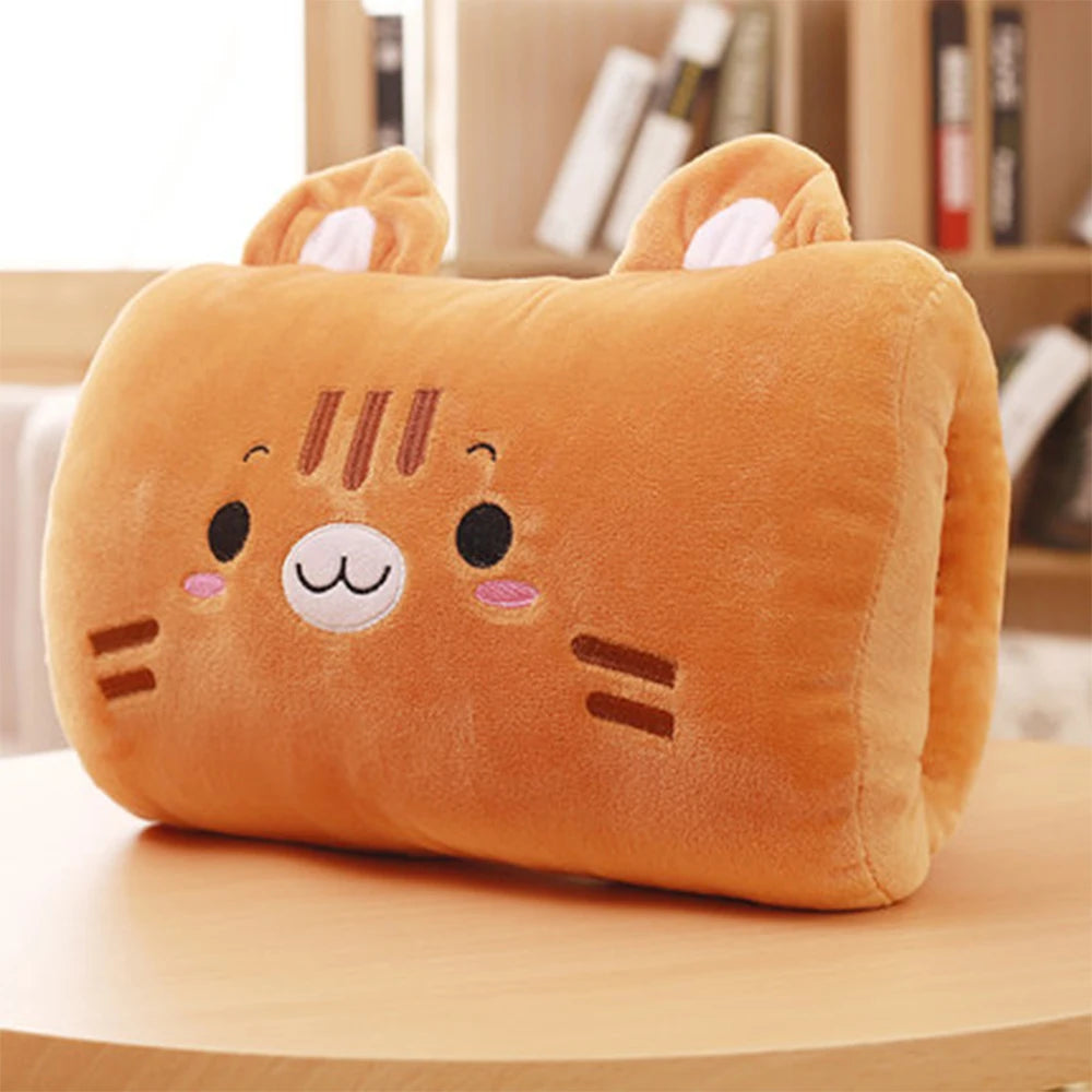 kids cute gift Winter Cartoon Plush Toys Hand Warmer Cartoon Animals Soft pillow Hand Hold Warm Cushion Gift. Non electrical