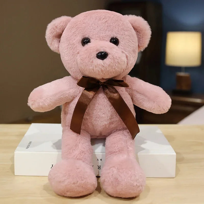 30cm 16 Styles Bear Plush Toy Soft Stuffed Animal Doll Small Pink Gray White Teddy Bear Doll Lovely Birthday Gifts For Girl Boy