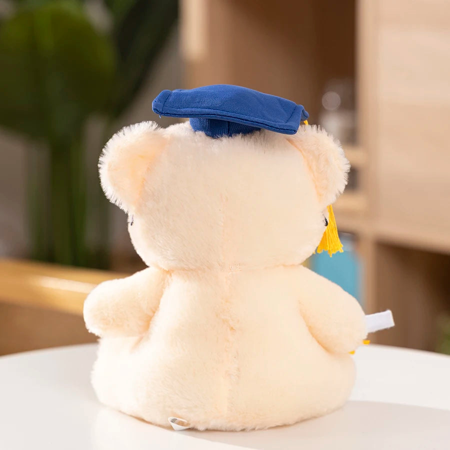 1 Piece 23cm Graduation Bear Plush Toy Cute Teddy Bear Soft Doll Boys Girls Students Graduation Gift