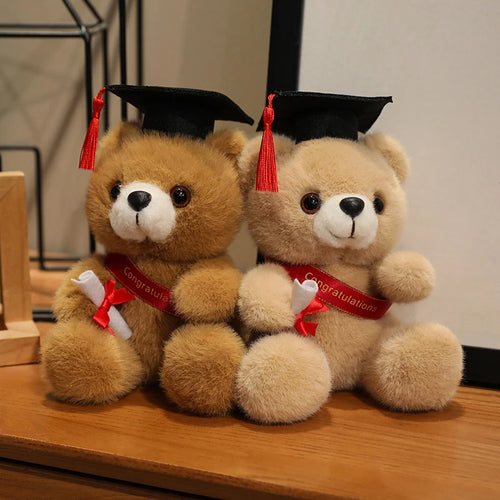 18cm Kawaii PhD Teddy Bear Plush Toy Graduation Gift Cute Doctor Bear for Graduates  Perfect Gift for Kids Friends Boys Girls