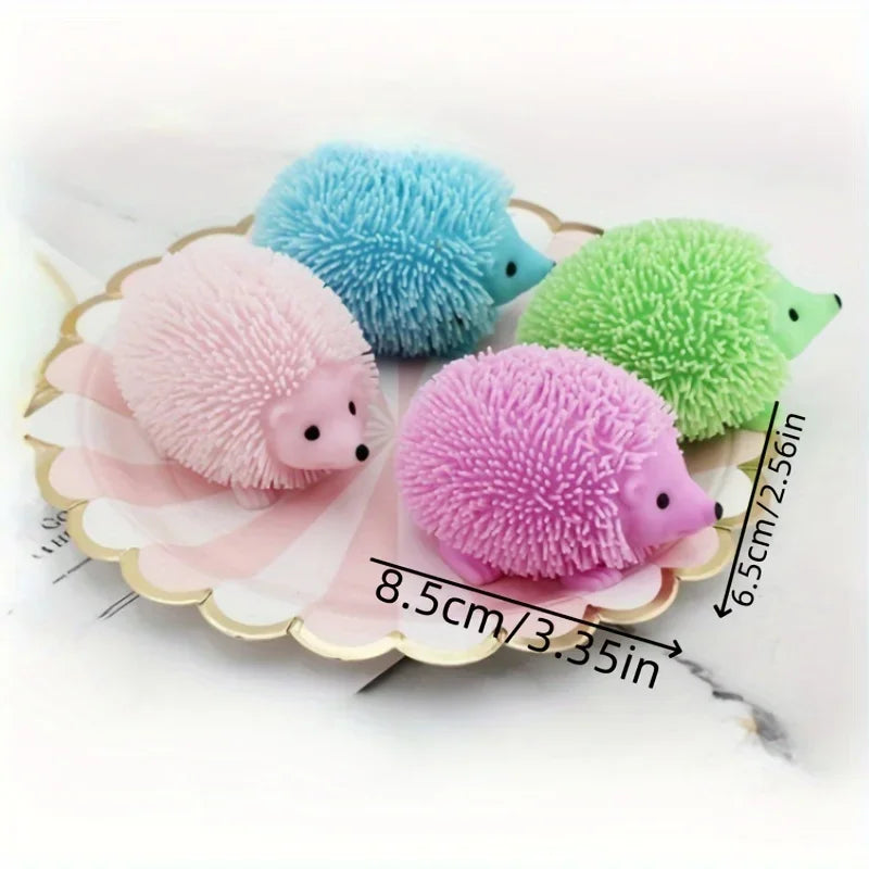 Hedgehog Squeeze Ball Pinch Funny Cute Doll Toy Spiky Balls Toy Glitter Sensory Fidget Toy Stress Relief for People Best Gift