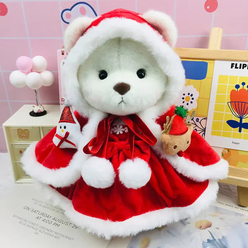 30cm Teddy Bear Handmade Stuff Plush Doll DIY Dress Up Lina Bears Kawaii Plushies  Anime Toys Birthday Gift for Children Friend