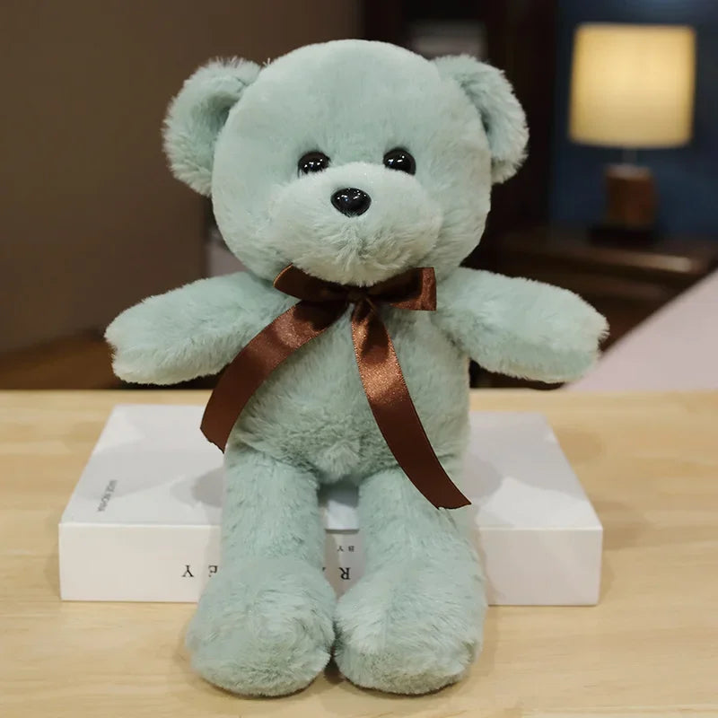 30cm 16 Styles Bear Plush Toy Soft Stuffed Animal Doll Small Pink Gray White Teddy Bear Doll Lovely Birthday Gifts For Girl Boy
