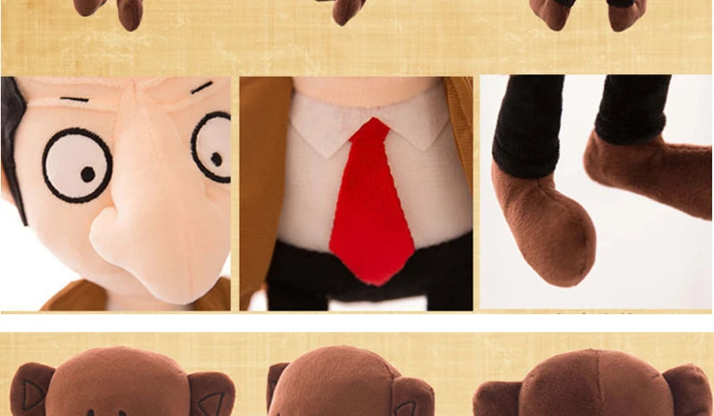 Cute Classic Comedy Teddy Bear Plush Doll Cartoon Stuffed Animal Toy Baby Soft Pillow Collectible Sofa Bed Decor Kids Adult Gift