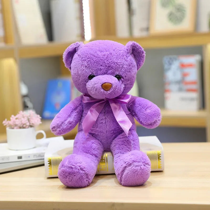 30cm 16 Styles Bear Plush Toy Soft Stuffed Animal Doll Small Pink Gray White Teddy Bear Doll Lovely Birthday Gifts For Girl Boy