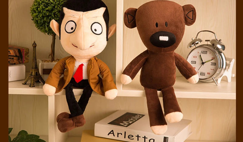 Cute Classic Comedy Teddy Bear Plush Doll Cartoon Stuffed Animal Toy Baby Soft Pillow Collectible Sofa Bed Decor Kids Adult Gift