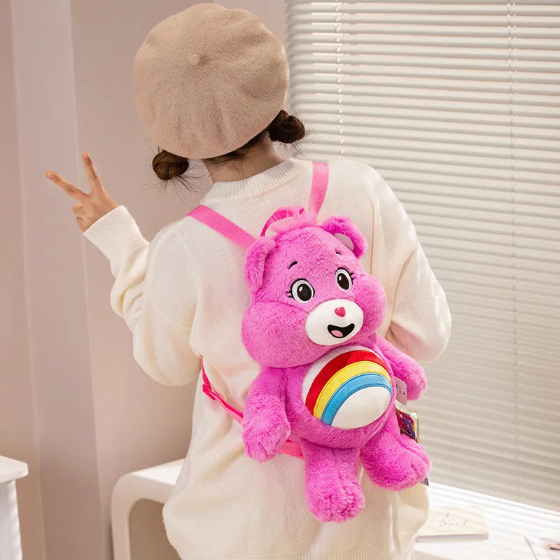 Care Bears Plush Knapsack Teddy Bears Stuffed Doll Kawaii Decor Backpack Cosplay Cosplay Props Lovely Bear Shopping Bags Gifts
