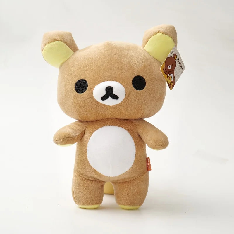 Kawaii Strawberry Rilakkuma Plush Doll Anime Teddy Bear Rilakkuma Bear Dress up Raccoon Plushies Pelcuhe Stuffed Doll Kid Gift