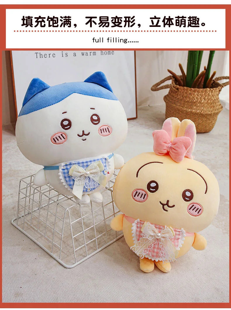 Cartoon Usachi Chiikawa Wear Clothes Plush Toy Jiikawa Hachi Self-deprecating Bear Stuffed Doll Home Decor Pillow Kids Gifts