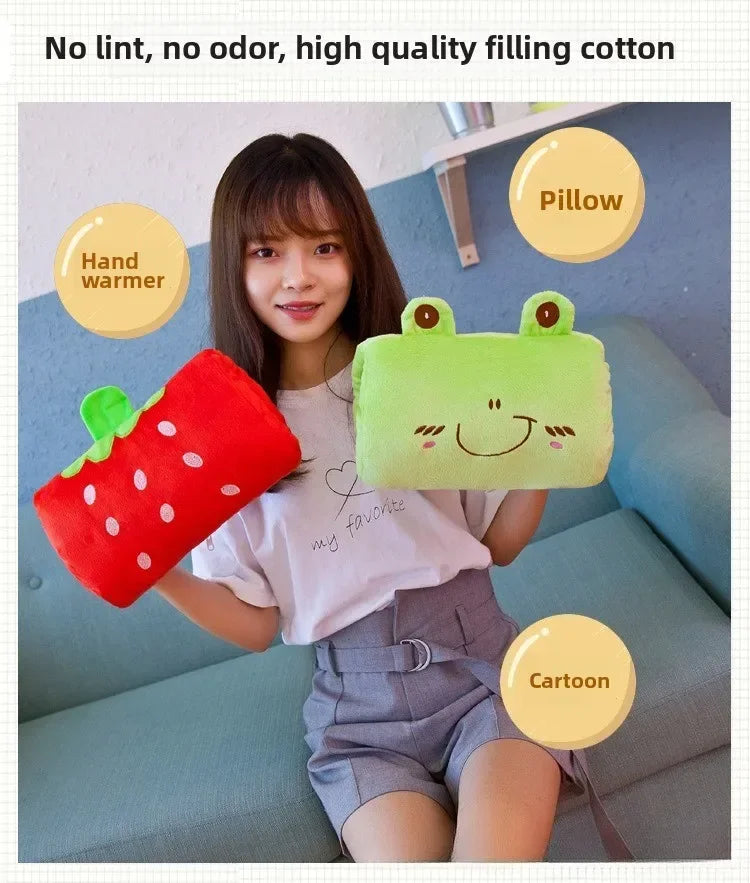 kids cute gift winter cartoon plush suho hand pillow hand warmer, weak hero class 1 arm pillow, Travel necessities desk nap