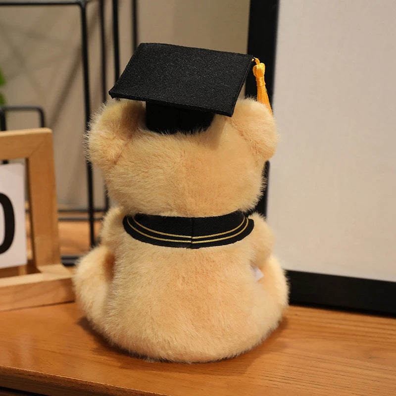 18cm Kawaii PhD Teddy Bear Plush Toy Graduation Gift Cute Doctor Bear for Graduates  Perfect Gift for Kids Friends Boys Girls