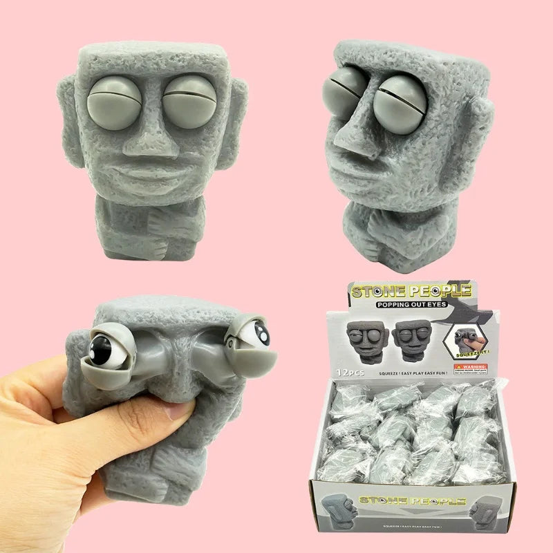 Flippy Brain Squishy Eye Popping Squeeze Fidget Splat Toy Stress and Anxiety Relief Ball Anti-Anxiety Focusing Toys Gift for Kid