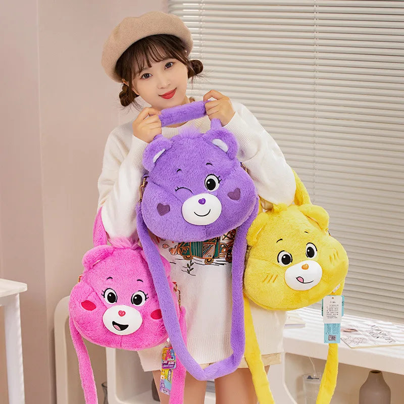 Care Bears Plush Knapsack Teddy Bears Stuffed Doll Kawaii Decor Backpack Cosplay Cosplay Props Lovely Bear Shopping Bags Gifts