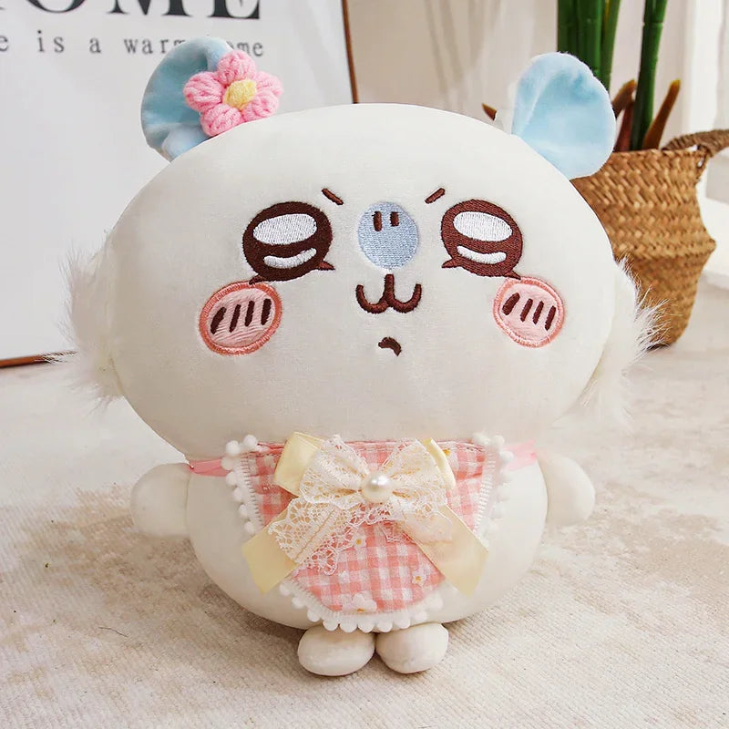 Cartoon Usachi Chiikawa Wear Clothes Plush Toy Jiikawa Hachi Self-deprecating Bear Stuffed Doll Home Decor Pillow Kids Gifts