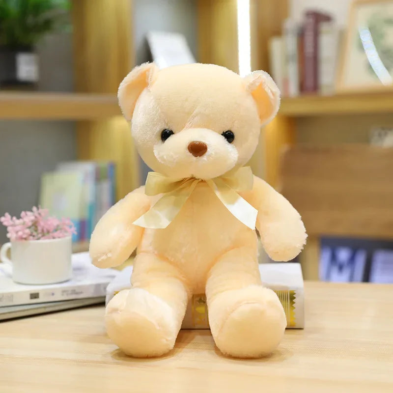 30cm 16 Styles Bear Plush Toy Soft Stuffed Animal Doll Small Pink Gray White Teddy Bear Doll Lovely Birthday Gifts For Girl Boy