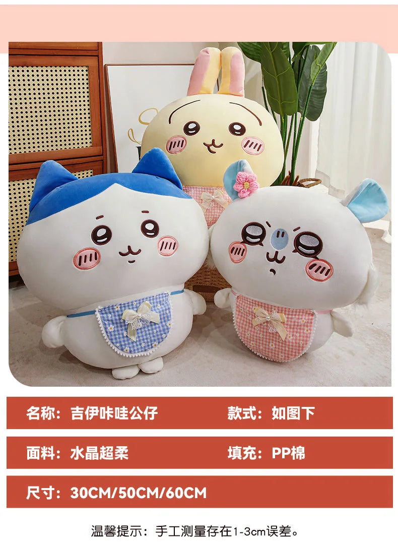 Cartoon Usachi Chiikawa Wear Clothes Plush Toy Jiikawa Hachi Self-deprecating Bear Stuffed Doll Home Decor Pillow Kids Gifts