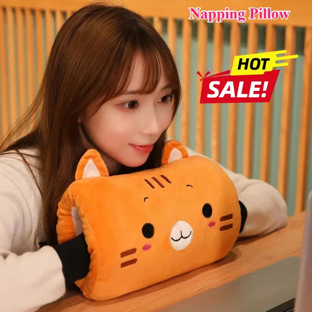 kids cute gift Winter Cartoon Plush Toys Hand Warmer Cartoon Animals Soft pillow Hand Hold Warm Cushion Gift. Non electrical