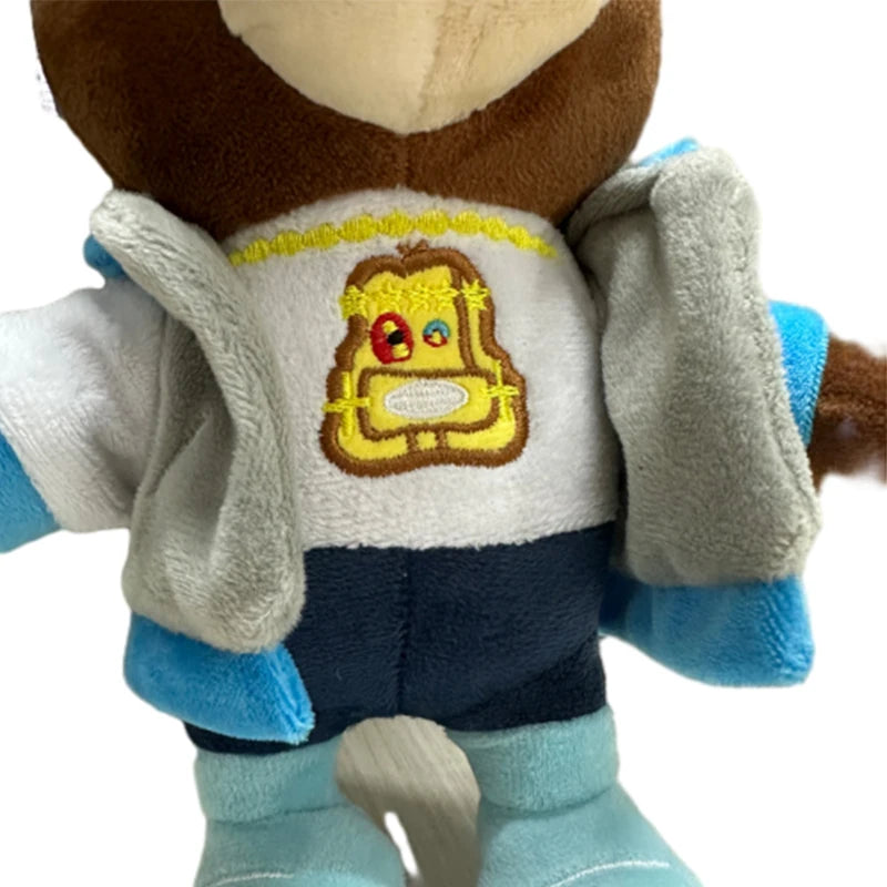 26CM Kanye Teddy Bear Plush Toys Cartoon Stuffed Soft Bear Dolls Life-like Cute Suit Vest Blue Camouflage Kanye Toys Pillow Gift