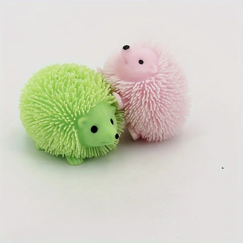 Hedgehog Squeeze Ball Pinch Funny Cute Doll Toy Spiky Balls Toy Glitter Sensory Fidget Toy Stress Relief for People Best Gift