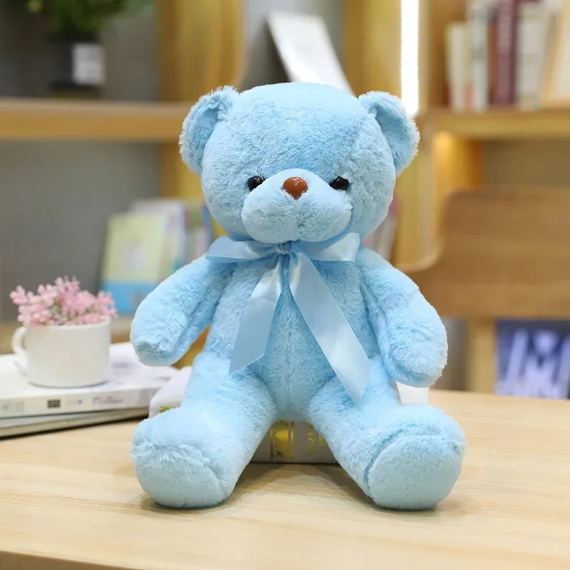 30cm 16 Styles Bear Plush Toy Soft Stuffed Animal Doll Small Pink Gray White Teddy Bear Doll Lovely Birthday Gifts For Girl Boy