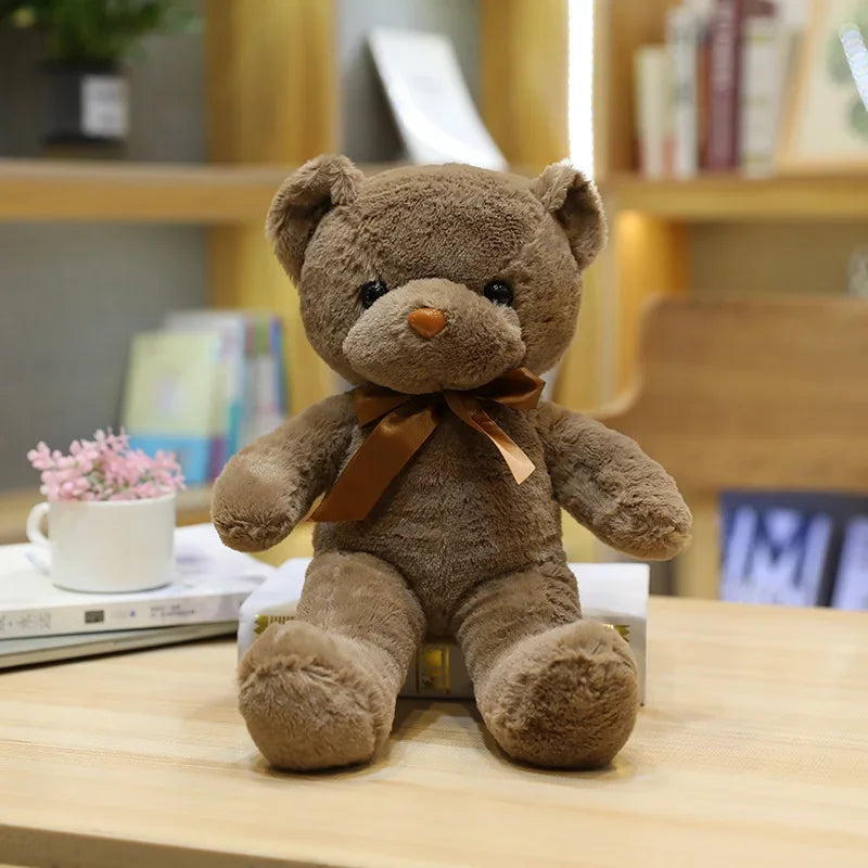 30cm 16 Styles Bear Plush Toy Soft Stuffed Animal Doll Small Pink Gray White Teddy Bear Doll Lovely Birthday Gifts For Girl Boy