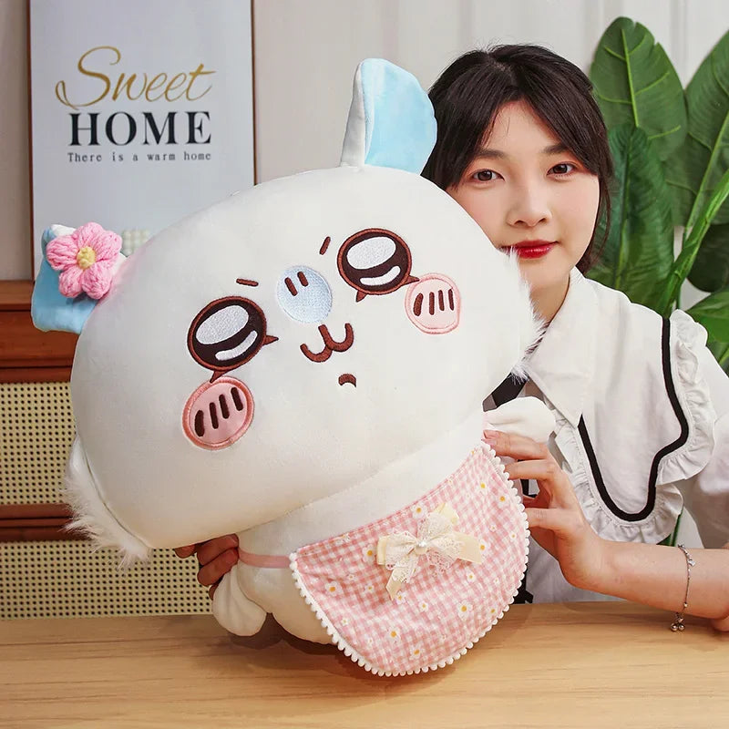Cartoon Usachi Chiikawa Wear Clothes Plush Toy Jiikawa Hachi Self-deprecating Bear Stuffed Doll Home Decor Pillow Kids Gifts