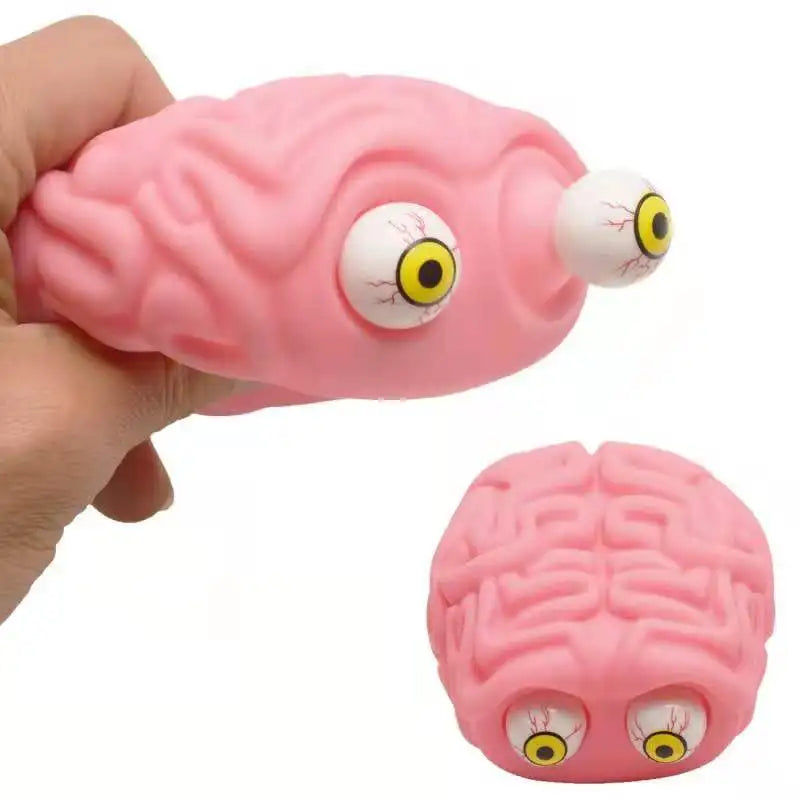 Flippy Brain Squishy Eye Popping Squeeze Fidget Splat Toy Stress and Anxiety Relief Ball Anti-Anxiety Focusing Toys Gift for Kid