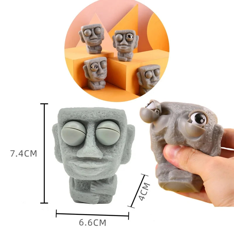 Flippy Brain Squishy Eye Popping Squeeze Fidget Splat Toy Stress and Anxiety Relief Ball Anti-Anxiety Focusing Toys Gift for Kid
