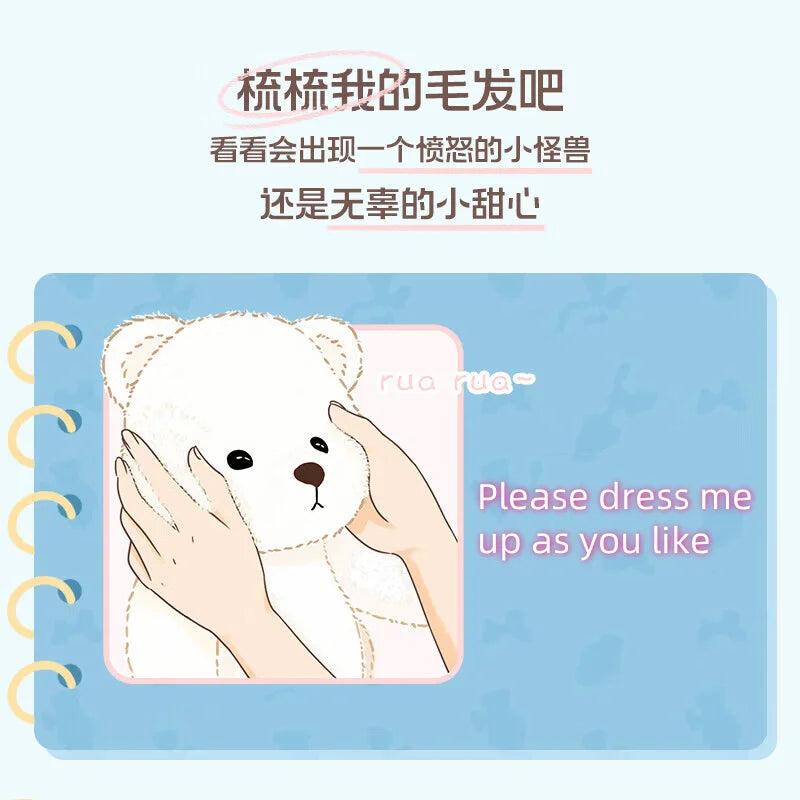 30cm Teddy Bear Handmade Stuff Plush Doll DIY Dress Up Lina Bears Kawaii Plushies  Anime Toys Birthday Gift for Children Friend
