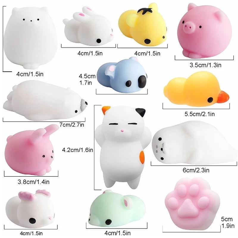 Mochi Squishy Animal Toys  Squeeze Stress Relief Funny Party Favors Classroom Prizes For Kids Jugetes Antiestrés Para Niños