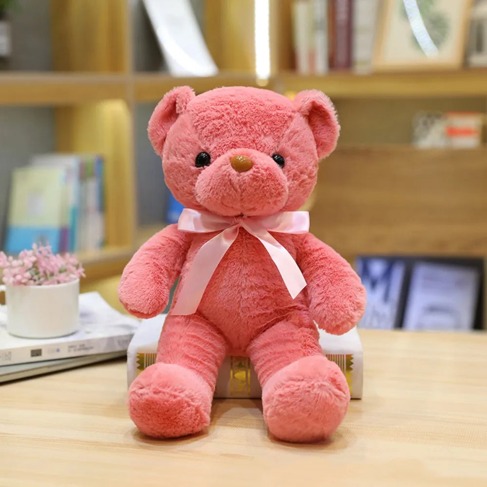 30cm 16 Styles Bear Plush Toy Soft Stuffed Animal Doll Small Pink Gray White Teddy Bear Doll Lovely Birthday Gifts For Girl Boy