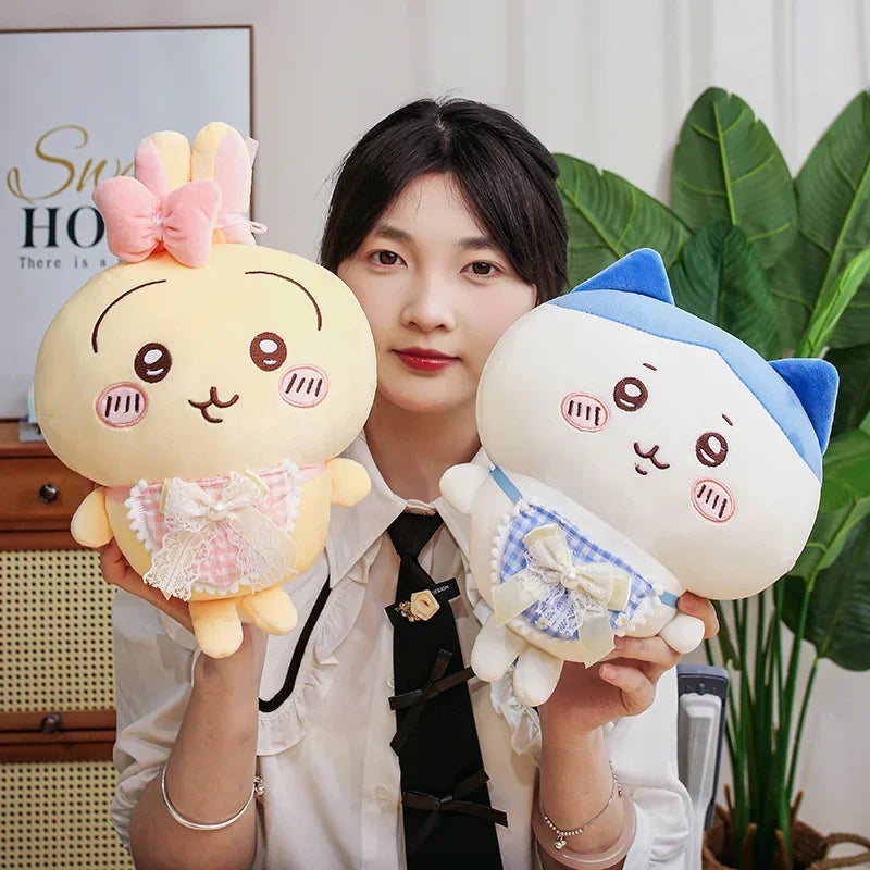 Cartoon Usachi Chiikawa Wear Clothes Plush Toy Jiikawa Hachi Self-deprecating Bear Stuffed Doll Home Decor Pillow Kids Gifts