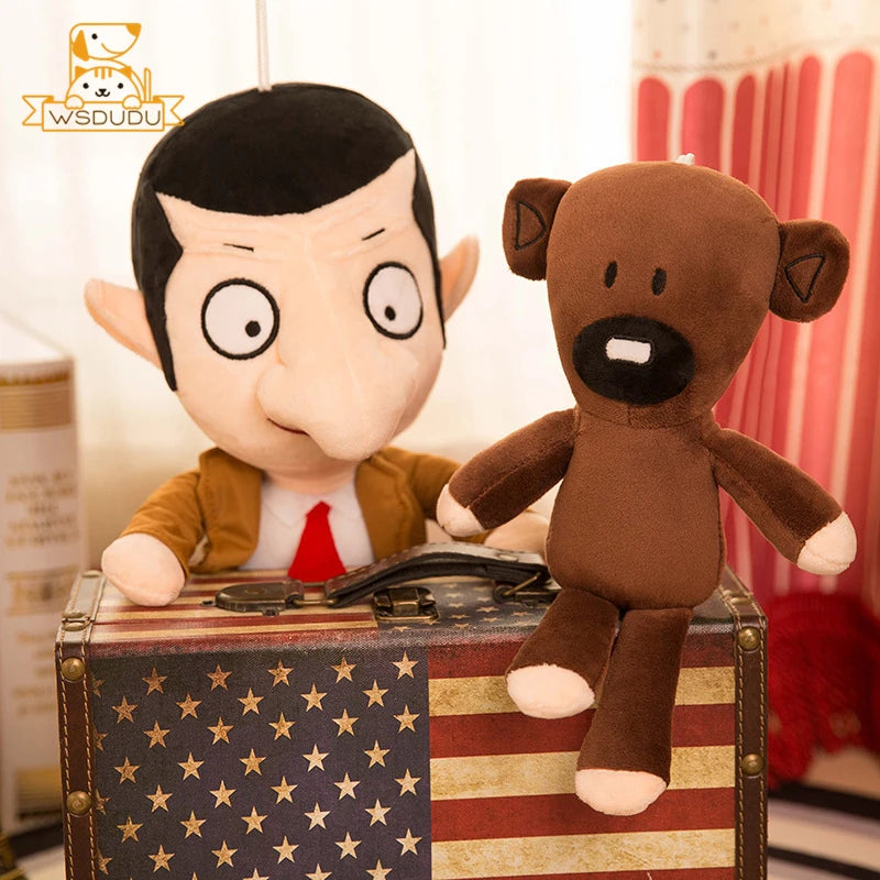Cute Classic Comedy Teddy Bear Plush Doll Cartoon Stuffed Animal Toy Baby Soft Pillow Collectible Sofa Bed Decor Kids Adult Gift
