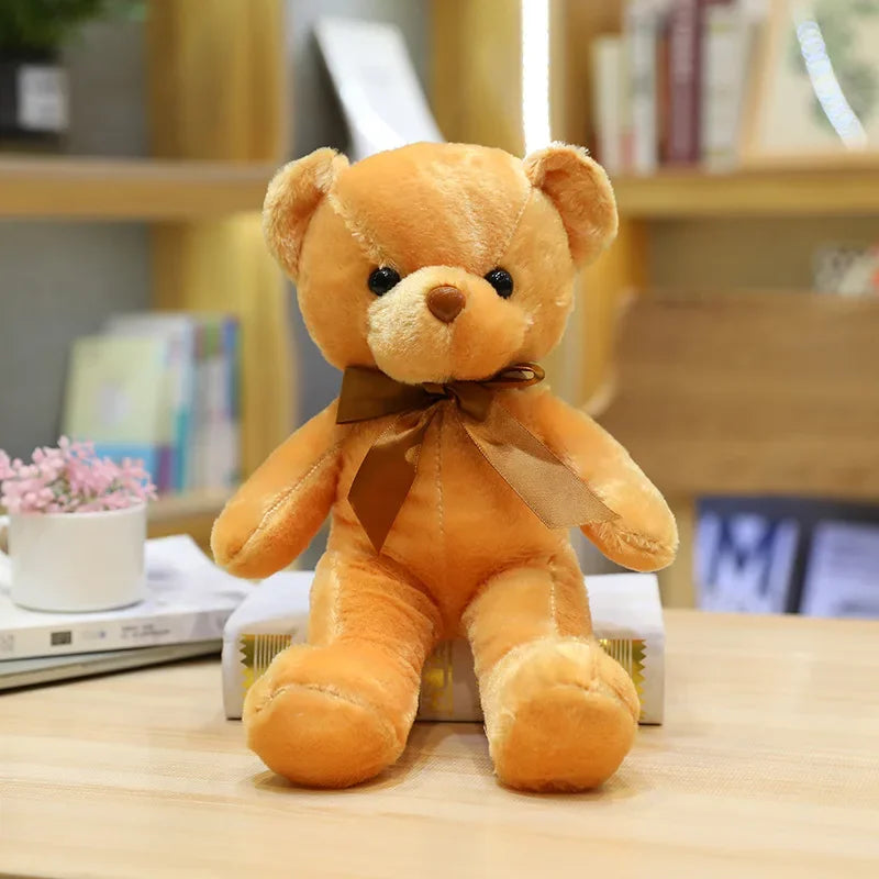 30cm 16 Styles Bear Plush Toy Soft Stuffed Animal Doll Small Pink Gray White Teddy Bear Doll Lovely Birthday Gifts For Girl Boy
