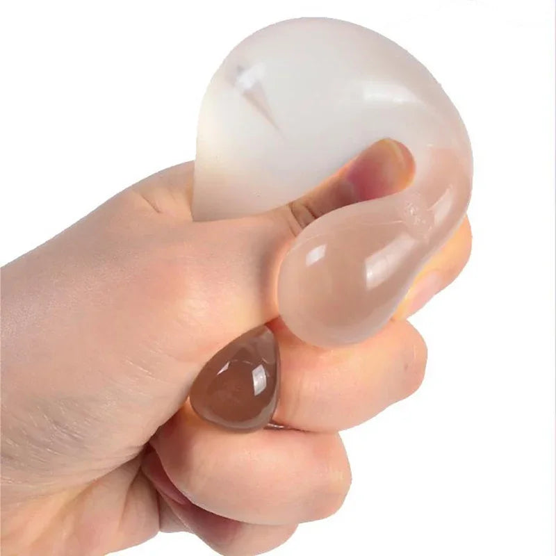 Kids Maltose Cute Change Color Heart Squeeze Toy  Anti-stress Vent Ball Slow Rebound Relieves Stress Toys Adult Gift