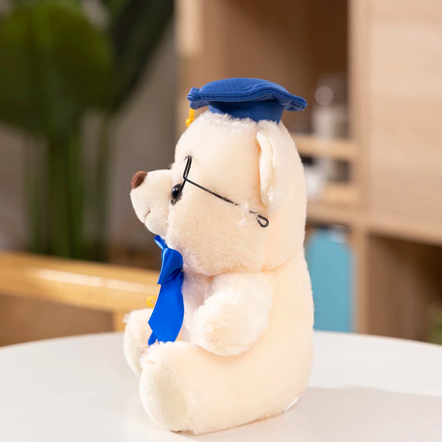 1 Piece 23cm Graduation Bear Plush Toy Cute Teddy Bear Soft Doll Boys Girls Students Graduation Gift