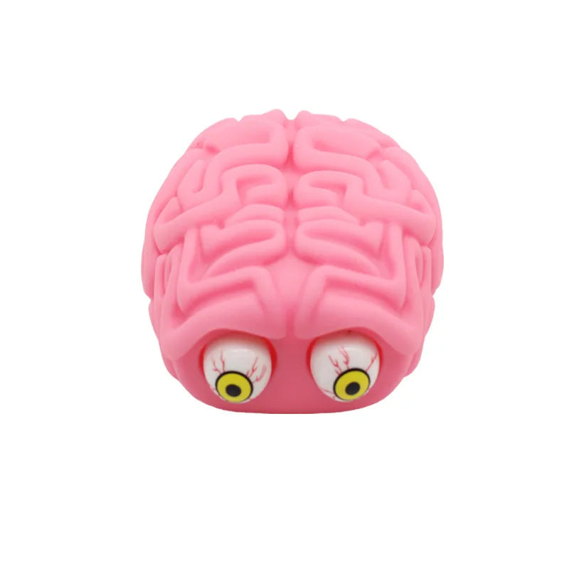 Flippy Brain Squishy Eye Popping Squeeze Fidget Splat Toy Stress and Anxiety Relief Ball Anti-Anxiety Focusing Toys Gift for Kid