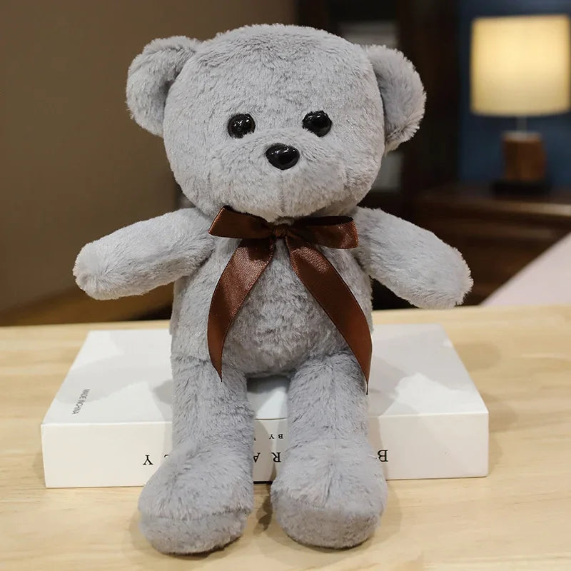 30cm 16 Styles Bear Plush Toy Soft Stuffed Animal Doll Small Pink Gray White Teddy Bear Doll Lovely Birthday Gifts For Girl Boy
