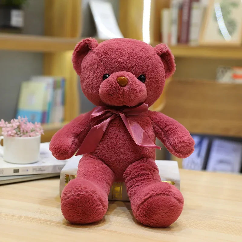 30cm 16 Styles Bear Plush Toy Soft Stuffed Animal Doll Small Pink Gray White Teddy Bear Doll Lovely Birthday Gifts For Girl Boy