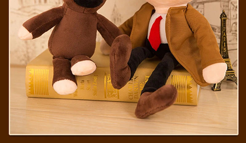 Cute Classic Comedy Teddy Bear Plush Doll Cartoon Stuffed Animal Toy Baby Soft Pillow Collectible Sofa Bed Decor Kids Adult Gift