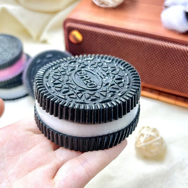Squishy Handmade Silicone Cookies Fidget Toy Slow Rebound Stress Relief Pinch Decompression Squeeze Toy for Kids Holiday Gifts