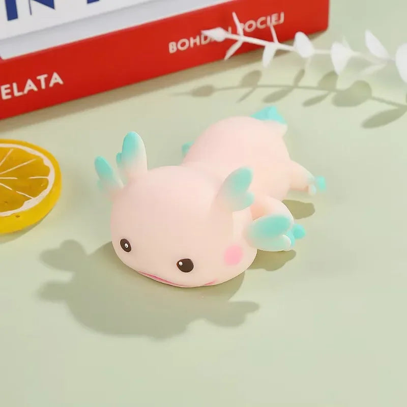 Cute Axolotl Squeeze Toys Cartoon Fish Relax Antistress Squishy Toys Stress Relief Slow Rebound Stretch Toys For Adult Kids